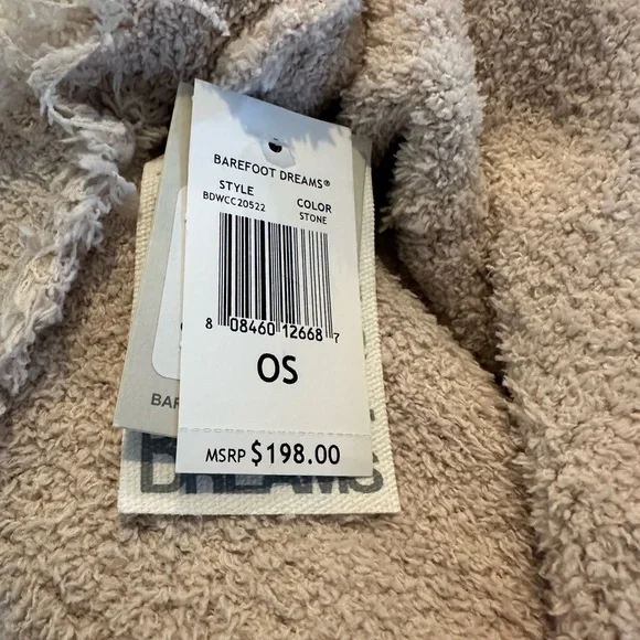 NWT Barefoot Dreams Cozy Chic Fringe Poncho - Picture 3 of 5